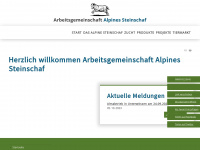 alpines-steinschaf.de Webseite Vorschau