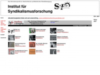 syndikalismusforschung.info Webseite Vorschau