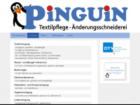 pinguin-textilpflege.de Webseite Vorschau