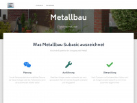 metallbau-subasic.de Webseite Vorschau