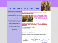 aktion-musik-hilft-menschen.com Webseite Vorschau