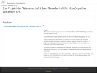 basiswissen-homoeopathie.de Webseite Vorschau