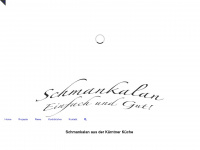 schmankalan.at Webseite Vorschau
