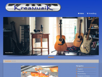kreamusik.de Webseite Vorschau