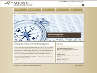 saturia-gmbh.de Webseite Vorschau