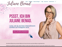 juliane-benad.de Webseite Vorschau
