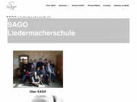 sago-liedermacherschule.de Webseite Vorschau
