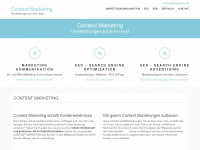 contentmarketing-services.ch Webseite Vorschau