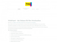 printdepot.ch Webseite Vorschau