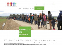 volunteersforhumanity.ch Webseite Vorschau