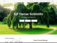 hanse-scientific.de Webseite Vorschau