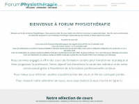forumphysiotherapie.ca Webseite Vorschau