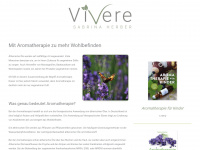 vivere-aromatherapie.de Webseite Vorschau