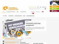 coating-converting.de Webseite Vorschau