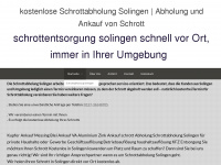 schrottabholung-solingen1.de.rs Webseite Vorschau