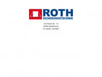 roth-sicherungstechnik.de Webseite Vorschau