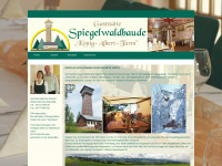 spiegelwaldbaude.de Webseite Vorschau