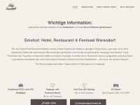 emshof-hotel.de Webseite Vorschau