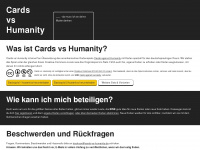 cards-vs-humanity.de Webseite Vorschau