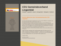 cdu-vg-lingenfeld.de Webseite Vorschau