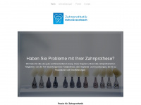 schwarzenbach-zahnprothetik.ch Webseite Vorschau