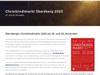 christkindlmarkt-ebersberg.de Webseite Vorschau