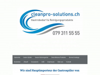 cleanpro-solutions.ch Webseite Vorschau