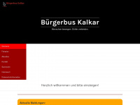 buergerbus-kalkar.de Webseite Vorschau