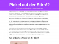 pickel-auf-der-stirn.de Webseite Vorschau