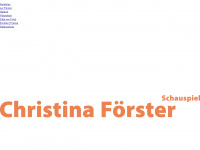 christinafoerster.com Webseite Vorschau