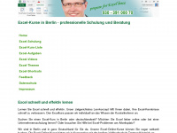 excel-berlin.com Webseite Vorschau