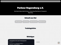 parkour-regensburg.de Webseite Vorschau