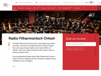 radiofilharmonischorkest.nl Webseite Vorschau