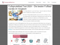 fusssprudelbadtest.com Webseite Vorschau