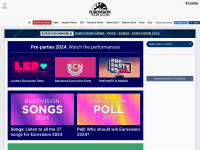 eurovisionworld.com Webseite Vorschau