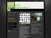 verbandschimmelspuerhunde.com Webseite Vorschau