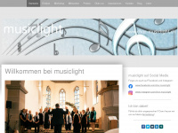 chor-musiclight.ch Webseite Vorschau