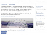 hemisync-channeling.ch Webseite Vorschau