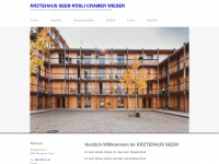 aerztehaus-seen.ch Webseite Vorschau