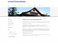 hausarztpraxis-hedingen.ch Webseite Vorschau