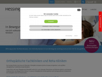 hessing-kliniken.de Webseite Vorschau