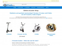 e-wheels.ch Webseite Vorschau