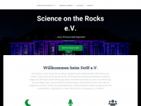 science-on-the-rocks.de Webseite Vorschau