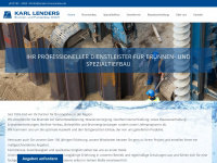 lenders-brunnenbau.de Webseite Vorschau