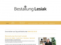 bestattung-lesiak.at Webseite Vorschau
