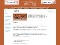 isi-hosting.ch Webseite Vorschau