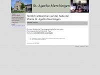 sankt-agatha-merchingen.de Webseite Vorschau