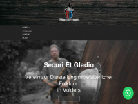 securi-et-gladio.at Webseite Vorschau