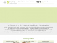 privatklinik-goldenes-kreuz.at Webseite Vorschau