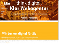klar-webagentur.ch Webseite Vorschau